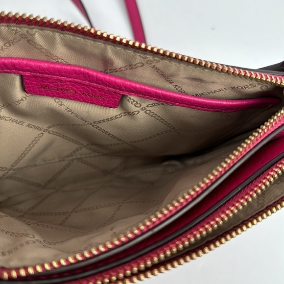 MICHAEL KORS Leather Double Pouch Crossbody - Picture 11 of 13